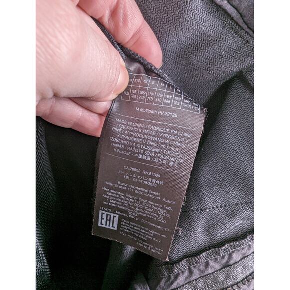 Burton Men's Lightweight Black Multipath Utility Pants‎ Size 34 - Picture 8 of 9